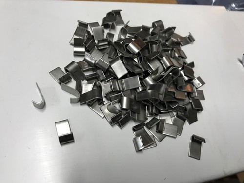 150 stainless steel clips - steel,